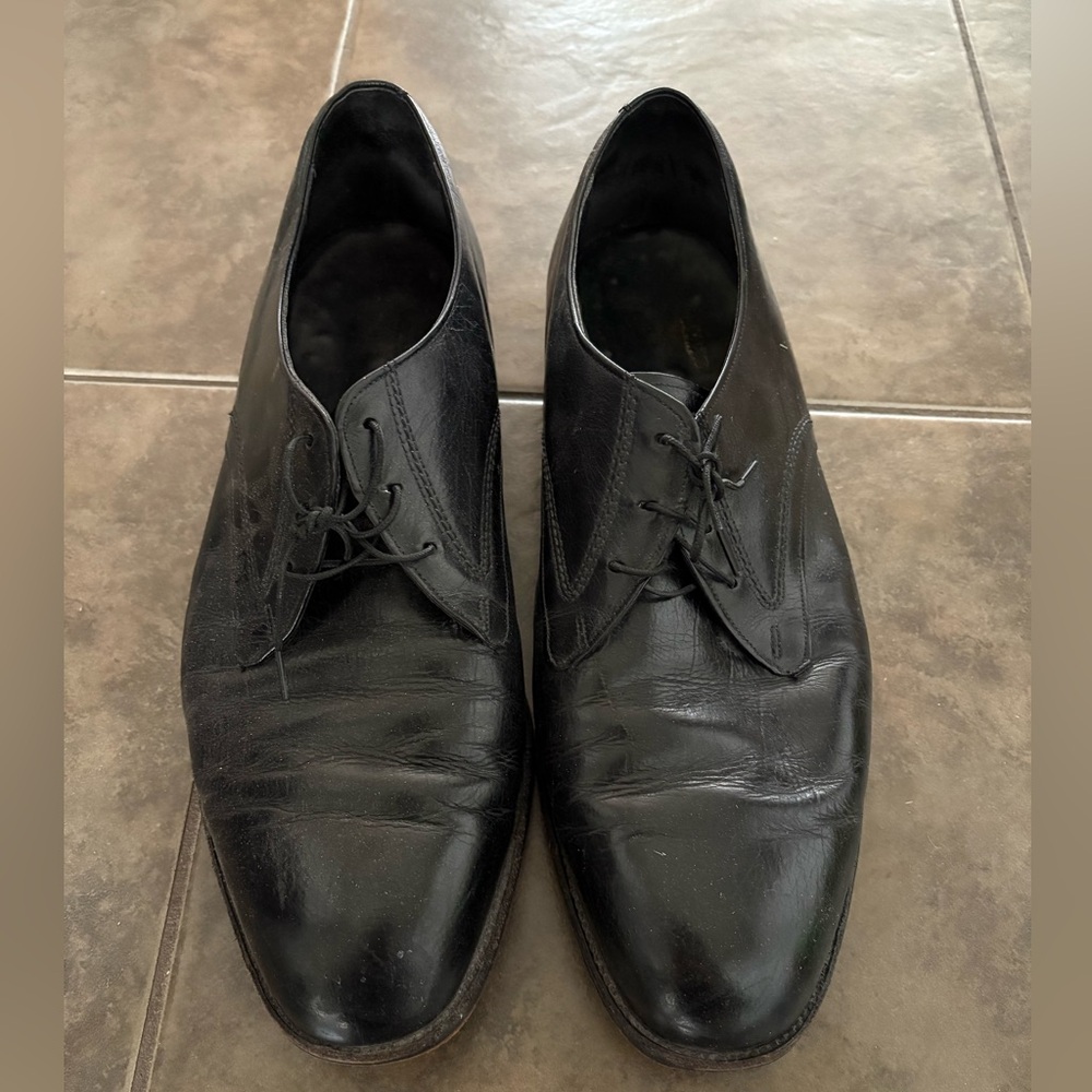 Classic Black Leather Men's Shoes